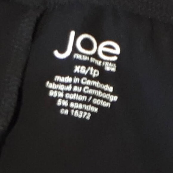 NWOT Joe Fresh black ankle cut cropped slim fit leggings, XS or S - Picture 6 of 16